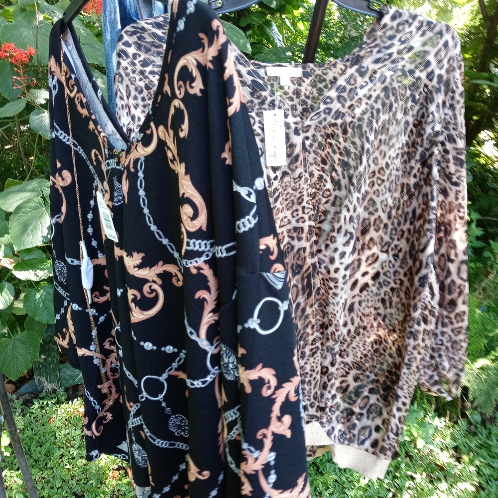 2 blouses new 3x